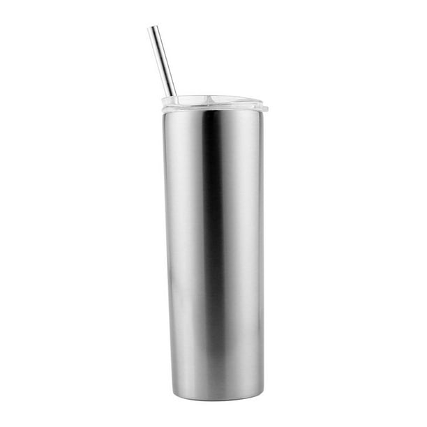 25// 20oz Sublimation Blank Skinny Tumblers Insulated Vacuum Water Bottle